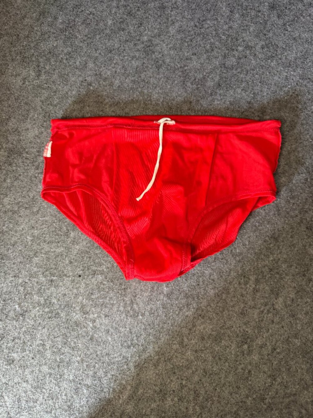 Vintage Men's Red Swim Briefs Size Small Retro Speedo Style